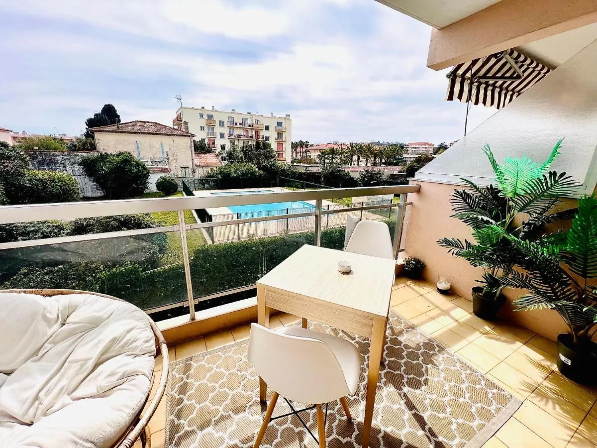 Les Palmiers - Appartement Avec Piscine Proche Plages - Wifi Et Clim Antibes Apartment
